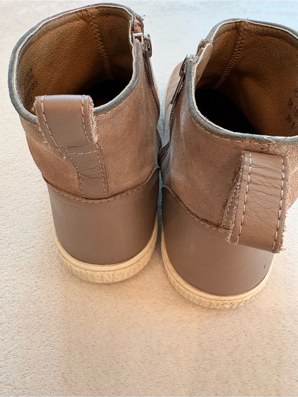 Birkenstock Women's Myra Suede Zip Ankle Booties in Tan Sz 39 - Picture 3 of 14